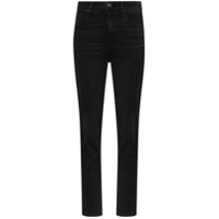 PAIGE Calça jeans slim Sarah cintura alta - Preto