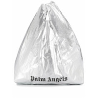 Palm Angels Bolsa shopping com estampa de logo - Prateado