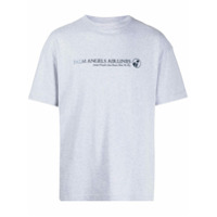 Palm Angels Camiseta Airlines com mangas curtas - Cinza