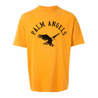 Palm Angels Camiseta com estampa de águia - Amarelo
