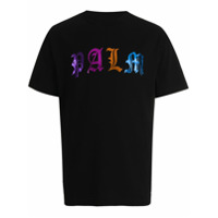 Palm Angels Camiseta com estampa de logo gótico - Branco