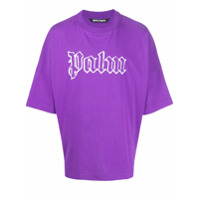 Palm Angels Camiseta com estampa de logo - Roxo