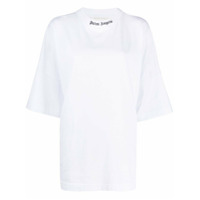 Palm Angels Camiseta oversized com estampa de logo - Branco
