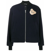 Palm Angels Jaqueta bomber com patch de urso - Azul