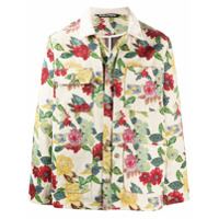 Palm Angels Jaqueta com brocado floral - Neutro