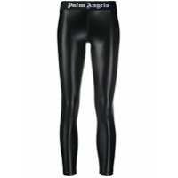 Palm Angels Legging esportiva com logo no cós - Preto