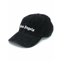 Palm Angels logo-embroidered corduroy baseball cap - Preto