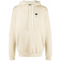 Palm Angels Moletom com capuz e bordado de palmeiras - Neutro