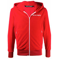 Palm Angels Moletom com capuz e listras laterais - Vermelho