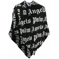 Palm Angels Pelerine de tricô com logo - Preto