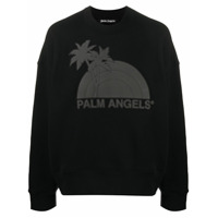 Palm Angels Suéter com estampa gráfica - Preto