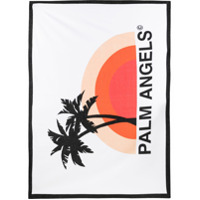 Palm Angels Toalha de praia de algodão - Branco