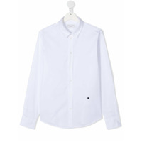 Paolo Pecora Kids Camisa com acabamento engomado - Branco