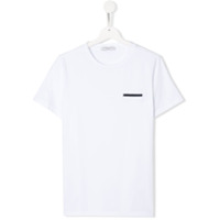 Paolo Pecora Kids Camiseta lisa com um bolso - Branco