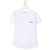 Paolo Pecora Kids slogan print short-sleeve T-shirt - Branco