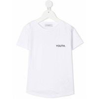 Paolo Pecora Kids slogan print T-shirt - Branco