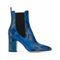 Paris Texas Bota com efeito de pele de cobra - Azul