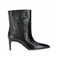 Paris Texas Bota com efeito de pele de crocodilo - Preto