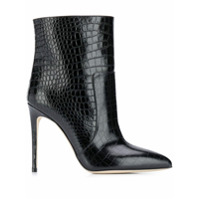 Paris Texas Bota com efeito de pele de crocodilo - Preto