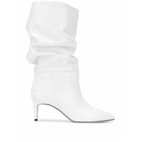 Paris Texas Bota com efeito pele de crocodilo - Branco