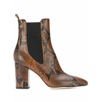 Paris Texas snakeskin-effect ankle boots - Marrom