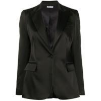 P.A.R.O.S.H. Blazer de cetim com abotoamento simples - Preto