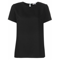 P.A.R.O.S.H. Blusa mangas curtas com detalhe de fenda - Preto
