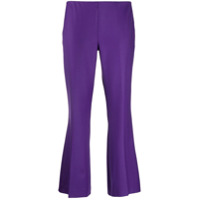 P.A.R.O.S.H. Calça flare com cintura média - Roxo