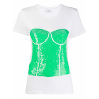 P.A.R.O.S.H. Camiseta com aplicação de paetês - Branco