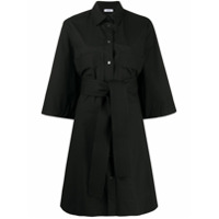 P.A.R.O.S.H. Chemise com mangas 3/4 e cinto - Preto