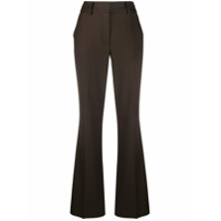 P.A.R.O.S.H. high waisted flared trousers - Marrom