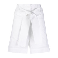 P.A.R.O.S.H. Short com amarração no cintura - Branco