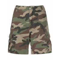 P.A.R.O.S.H. Short com estampa camuflada - Marrom