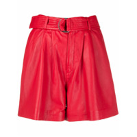 P.A.R.O.S.H. Short modelagem larga com cinto - Vermelho