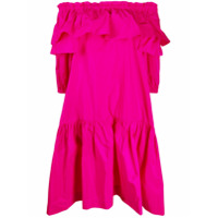 P.A.R.O.S.H. Vestido com acabamento de babados - Rosa