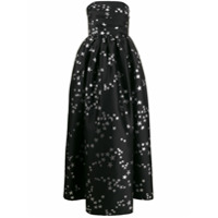 P.A.R.O.S.H. Vestido de festa tomara que caia Postard - Preto