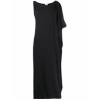 P.A.R.O.S.H. Vestido midi com drapeado lateral - Azul