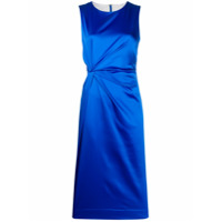 P.A.R.O.S.H. Vestido slim com franzido lateral - Azul