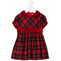 Patachou Vestido casual com estampa xadrez - Vermelho