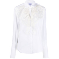 Patou Camisa de alfaiataria com renda - Branco