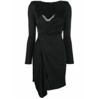 Patrizia Pepe Vestido com acabamento de corrente - Preto