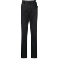 Paul & Shark Calça jeans reta cintura média - Preto