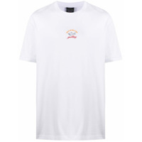 Paul & Shark Camiseta decote careca com estampa do logo - Branco