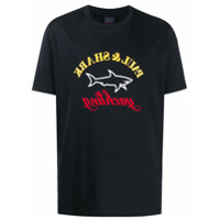 Paul & Shark Camiseta decote careca com estampa do logo - Preto