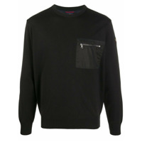 Paul & Shark Suéter com patch de logo e acabamento canelado - Preto