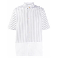 Paul Smith Camisa com recorte de listras - Branco