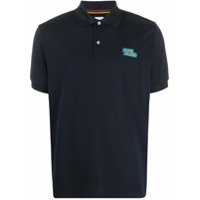 Paul Smith Camisa polo com patch de logo - Azul