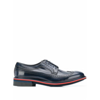 Paul Smith Chase contrast-trimmed leather brogues - Azul