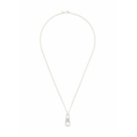 Paul Smith Colar com pingente de zíper - Prateado