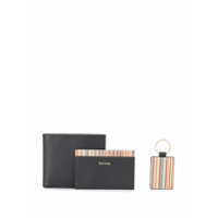 Paul Smith Conjunto com carteira, porta-cartões e tag de mala - Preto